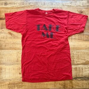 Vintage single stitch red tshirt 80s Ohio small